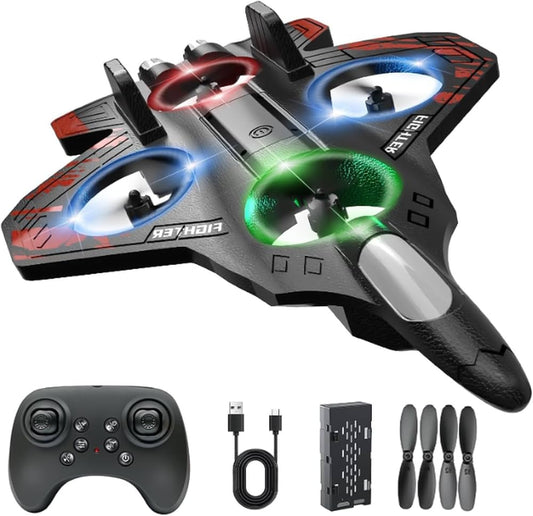 RC Fighter Plane Drone  360° Stunt Rotation (Age 14+)